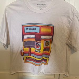 Women’s cropped Polaroid T-shirt